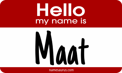 Hello my name is Maat png download