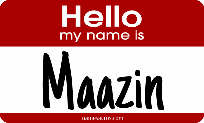 Hello my name is Maazin png download