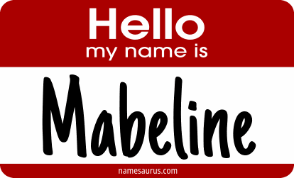 Hello my name is Mabeline png download