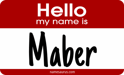 Hello my name is Maber png download