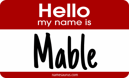 Hello my name is Mable png download