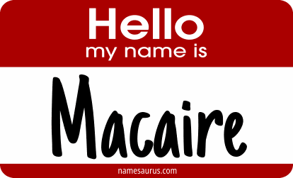 Hello my name is Macaire png download