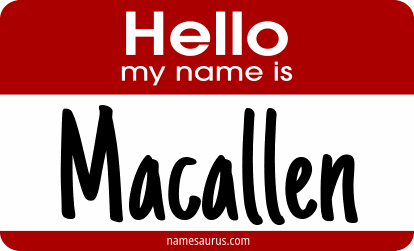 Hello my name is Macallen png download