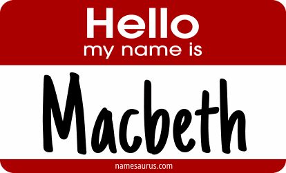 Hello my name is Macbeth png download