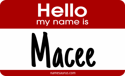 Hello my name is Macee png download