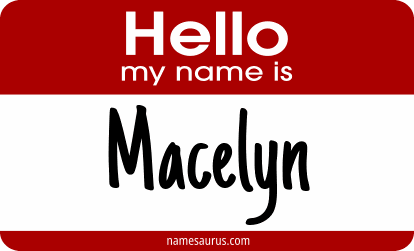 Hello my name is Macelyn png download