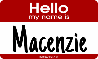 Hello my name is Macenzie png download