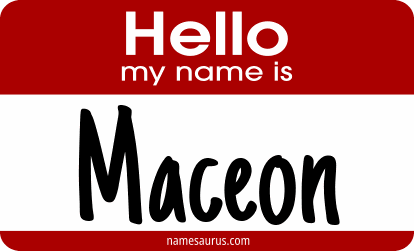 Hello my name is Maceon png download