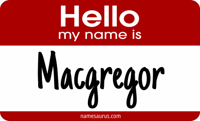 Hello my name is Macgregor png download
