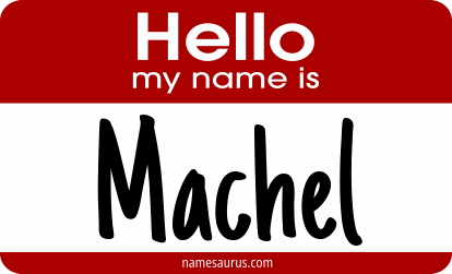 Hello my name is Machel png download