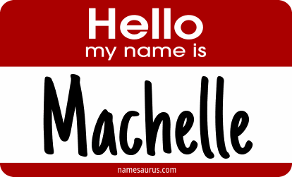 Hello my name is Machelle png download