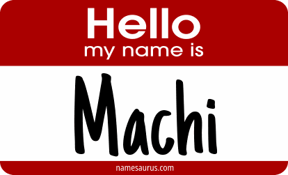 Hello my name is Machi png download
