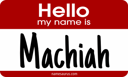 Hello my name is Machiah png download