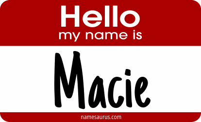Hello my name is Macie png download