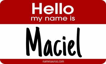 Hello my name is Maciel png download