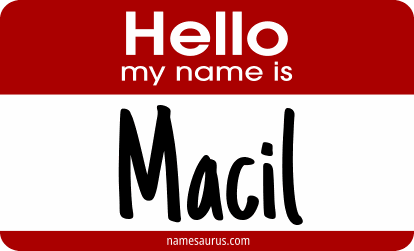 Hello my name is Macil png download