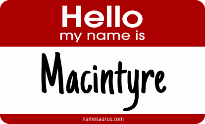 Hello my name is Macintyre png download