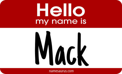 Hello my name is Mack png download