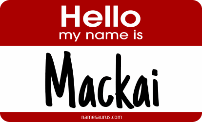 Hello my name is Mackai png download