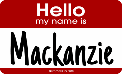 Hello my name is Mackanzie png download