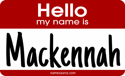Hello my name is Mackennah png download