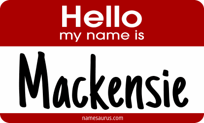 Hello my name is Mackensie png download