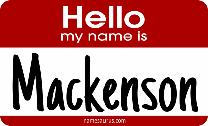 Hello my name is Mackenson png download