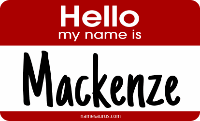 Hello my name is Mackenze png download