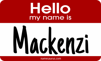 Hello my name is Mackenzi png download