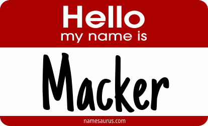 Hello my name is Macker png download