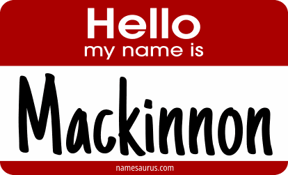 Hello my name is Mackinnon png download