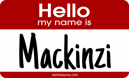 Hello my name is Mackinzi png download