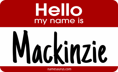 Hello my name is Mackinzie png download