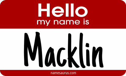 Hello my name is Macklin png download