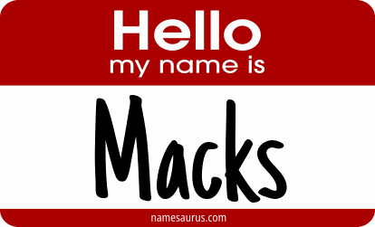Hello my name is Macks png download