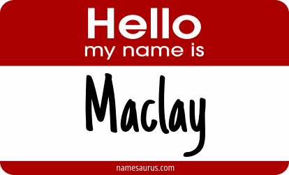 Hello my name is Maclay png download