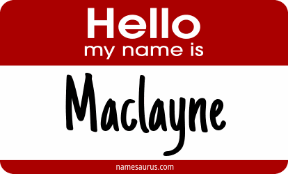 Hello my name is Maclayne png download