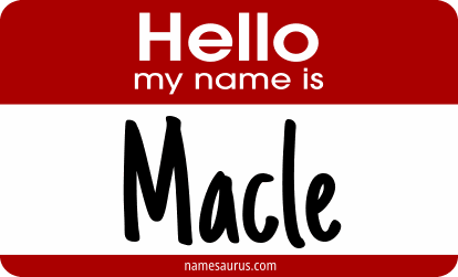 Hello my name is Macle png download