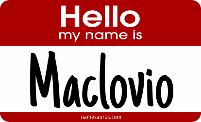 Hello my name is Maclovio png download