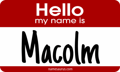 Hello my name is Macolm png download