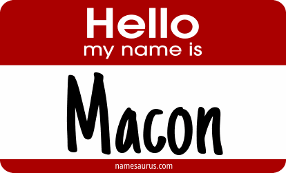 Hello my name is Macon png download
