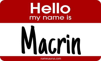 Hello my name is Macrin png download