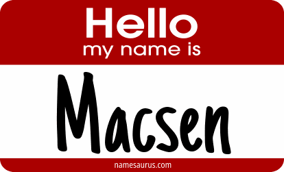 Hello my name is Macsen png download