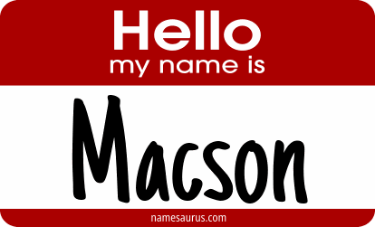Hello my name is Macson png download