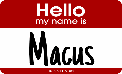 Hello my name is Macus png download