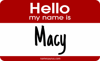 Hello my name is Macy png download