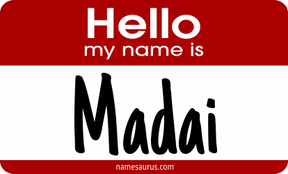Hello my name is Madai png download