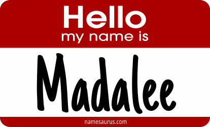 Hello my name is Madalee png download