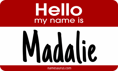 Hello my name is Madalie png download