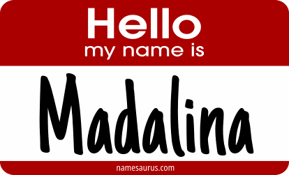 Hello my name is Madalina png download